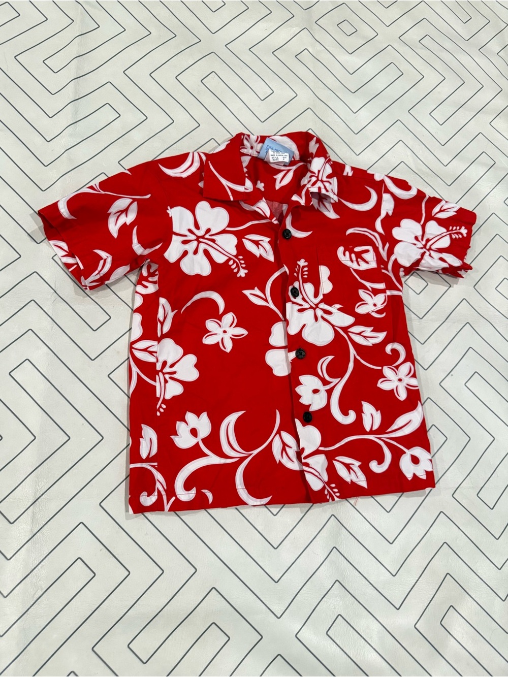 RJC Red & White Hawaiian Shirt
